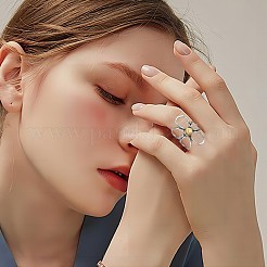 中空花合金オープンカフリング  プラチナ  内径：17~19mm&nbsp;FS-WGDF3EE-01