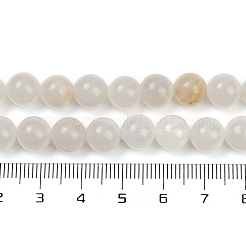 Natural Pink Rabbit Hair Rutilated Quartz Beads Strands&nbsp;G-H093-B05-8mm