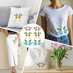 12Pcs 6 Styles Computerized Embroidery Cloth Iron on/Sew on Patches&nbsp;PATC-MA0001-64