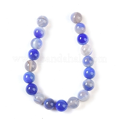Natural Striped Agate/Banded Agate Beads Strands&nbsp;G-Z060-A01-C26