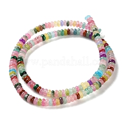 Dyed Natural White Jade & Natural Red Jasper & Synthetic Malachite Beads Strands&nbsp;G-B135-C01-01