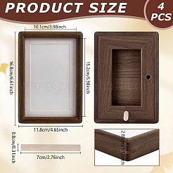 4Pcs Rectangle Wood Photo Frame Stand&nbsp;AJEW-WA0004-82A