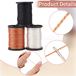 3 Rolls 3 Colors Braided Nylon Thread&nbsp;NWIR-CY0001-03