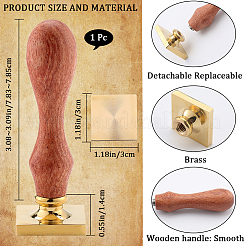 1Pc Blank Wax Seal Brass Stamp Head&nbsp;KK-CP0001-04B