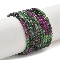 Gradient Natural Ruby in Zoisite Beads Strands&nbsp;GG-CBA2E9C-A03-3mm