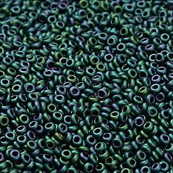 トーホー 11/0 デミラウンドビーズ  日本製シードビーズ  （706)マットカラーアイリスティール  2.2x0.9mm  穴：0.8mm  約78000個/ポンド（450g）&nbsp;SEED-DR11-0706