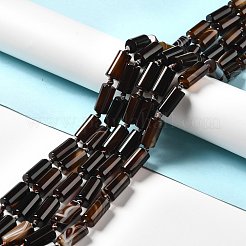 天然石瑪瑙ビーズ連売り  コラム  15x7.8~8.5mm  穴：0.4mm  約20個/連  15.16~15.55''（38.5~39.5センチメートル）&nbsp;G-B026-10