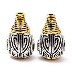 Rack Plating Tibetan Style Alloy 3 Hole Guru Beads&nbsp;FIND-B023-01