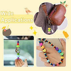 60Pcs 6 Colors Opaque Acrylic European Beads&nbsp;SACR-CJ0001-92