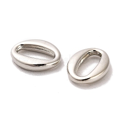 CCBプラスチックビーズ  オーバル  プラチナ  10.4x8.2x2mm  穴：7x2.8mm&nbsp;CCB-U001-39P