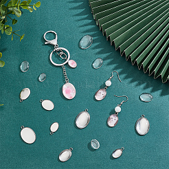 DIY Blank Oval Pendant Making Kits&nbsp;DIY-PH0021-47