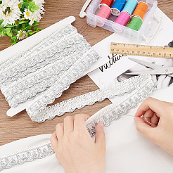 8M Polyester Curtain Lace Trimmer Ribbon&nbsp;DIY-NB0008-30C
