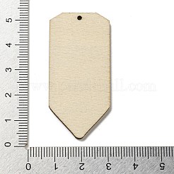 木製のペンダント  先生の日のテーマ  鉛筆  50x23.5x2.5mm  穴：1.6mm&nbsp;WOOD-H107-04-11