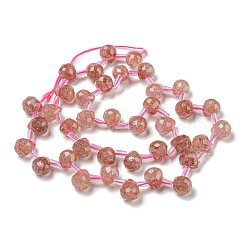Synthetic Strawberry Quartz Beads Strands&nbsp;G-H297-B16-02