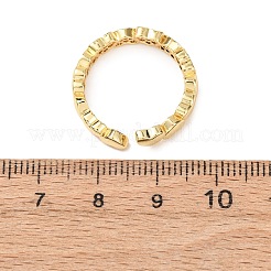 Brass Micro Pave Cubic Zirconia Cuff Open Rings&nbsp;RJEW-F204-02G