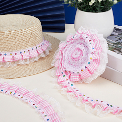 5Yards Polyester Lace Ribbon&nbsp;OCOR-GF0006-20B