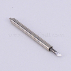 タングステン鋼レタリングナイフ  角度60°  プラスチックカップ付き  ステンレス鋼色  25x2.8mm  ピン：1mm&nbsp;FIND-WH0053-47P