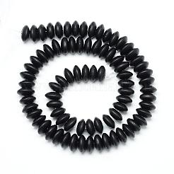 Synthetic Black Stone Beads Spacer Strands&nbsp;G-R359-3x6-02