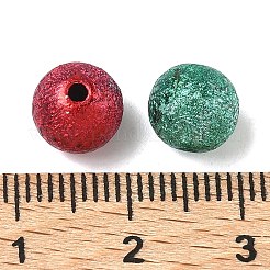 スプレープリントアクリルビーズ  マットなスタイル  ラウンド  ミックスカラー  8mm  穴：2mm  約1900個/500g&nbsp;ACRP-Q018-8mm-M