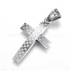 304ステンレスペンダント  クロス  ミックスカラー  37x22x4mm  穴：8x5mm&nbsp;STAS-H329-64