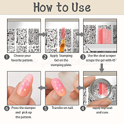 Plastic Nail Art Image Templates&nbsp;AJEW-UN0002-49E
