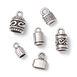 120Pcs 6 Styles Tibetan Style Alloy Cord Ends&nbsp;TIBE-CJ0001-29