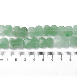 天然石グリーンアベンチュリンビーズ連売り  蝶結び  16~16.5x12.5~13x5~5.5mm  穴：1.4mm  約13個/連  8.46''（21.5センチメートル）&nbsp;G-K359-D08-01