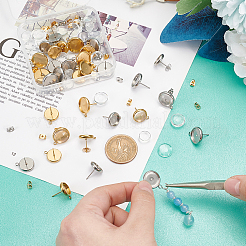 DIY Blank Dome Earring Making Finding Kits&nbsp;DIY-UN0005-69