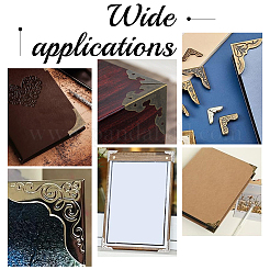 100Pcs 10 Styles Iron Book Corner Guards&nbsp;FIND-PH0020-50