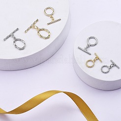 6 Set 3 Style 304 Stainless Steel Toggle Clasps Set&nbsp;STAS-SZ0001-96