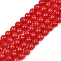 Dyed Natural White Jade Beads Strands&nbsp;GG-CBAD029-A09-6mm
