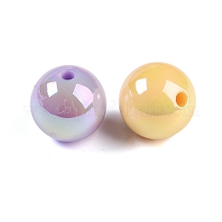 アクリルビーズめっき  ラウンド  スミレ  6~15mm  穴：1.5mm&nbsp;OACR-B025-05A