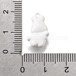 合金エナメルチャーム  動物のチャーム  兎  17x10.5x5.5mm  穴：1.2mm&nbsp;ENAM-D303-05B