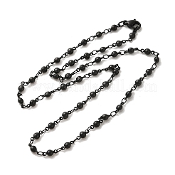 304 Stainless Steel Ball Link Chain Necklaces&nbsp;NJEW-L173-023EB