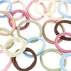 4 Sets 4 Colors Polyester Elastic Hair Accessories&nbsp;OHAR-TA0001-21