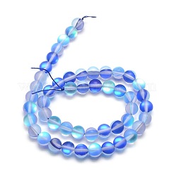 Synthetic Moonstone Beads Strands&nbsp;X-G-F142-8mm-08