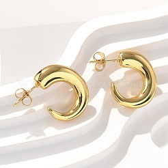 304 Stainless Steel Stud Earrings&nbsp;EJEW-L296-001G-01
