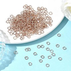 変色しない304ステンレススチールオープン丸カン  ラウンド  ステンレス鋼色  10x1.2mm  17ゲージ  内径：7.6mm  約414個/100g&nbsp;X-STAS-E066-08-10mm