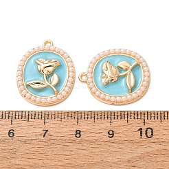 Alloy Enamel Pendants&nbsp;AL-CBA3036-04G