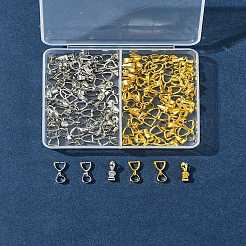 100Pcs 2 Colors Brass Ice Pick Pinch Bails&nbsp;IFIN-FS0001-48