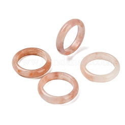 Natural Xinjiang Golden Silk Jade Finger Rings for Women&nbsp;RJEW-G360-01B