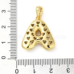 Brass Micro Pave Cubic Zirconia Pendants&nbsp;KK-E061-03G-01