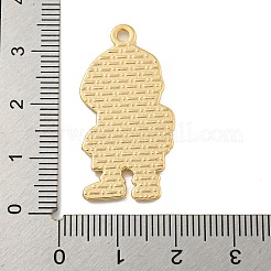 ハロウィンアロイエナメルペンダント  ゴールドカラー  スケルトンチャーム  ライトスチールブルー  33x16.5x2mm  穴：1.9mm&nbsp;ENAM-H045-01G-09