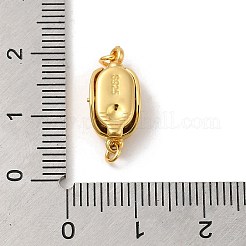 Rack Plating 925 Sterling Silver Bayonet Clasps&nbsp;STER-G038-16G