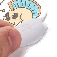 漫画スカル ペーパー ステッカー セット  粘着ラベルステッカー  水筒用  ラップトップ  荷物  カップ  コンピューター  携帯電話  スケートボード  ギターステッカー  ハロウィンモチーフ  ミックスカラー  41~82x30~78x0.3mm&nbsp;DIY-G066-31