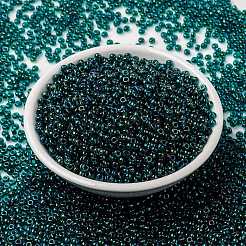 MIYUKIラウンドロカイユビーズ  日本製シードビーズ  （rr3744)  8/0  3mm  穴：1mm  約2111~2277個/50g&nbsp;SEED-X0055-RR3744