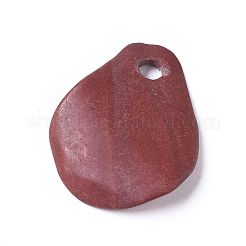 天然混合石大きなペンダント  花びら  ミックスカラー  57~63x45~49x3~6mm  穴：7~8mm&nbsp;G-L523-092