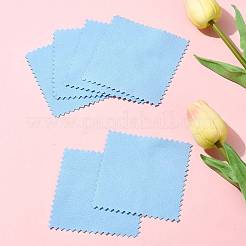 15Pcs Faux Suede Fabric Square Silver Polishing Cloth&nbsp;AJEW-FS0001-46