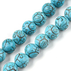 Synthetic Turquoise Beads Strands&nbsp;UNKW-T001-01A