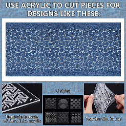 Transparent Acrylic Templates&nbsp;DIY-BC0014-16A